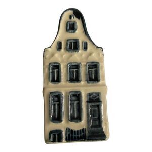 Vintage Blue Delft Royal Goedewaagen Mini Canal House Amsterdam Keizersgracht